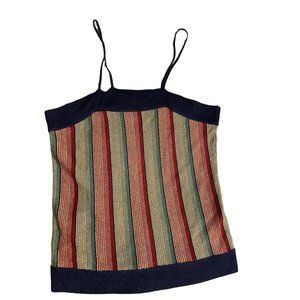 Rolls Multicolor Striped Cropped Camisole Top